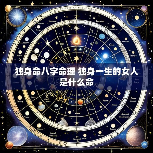 独身命八字命理 独身一生的女人是什么命