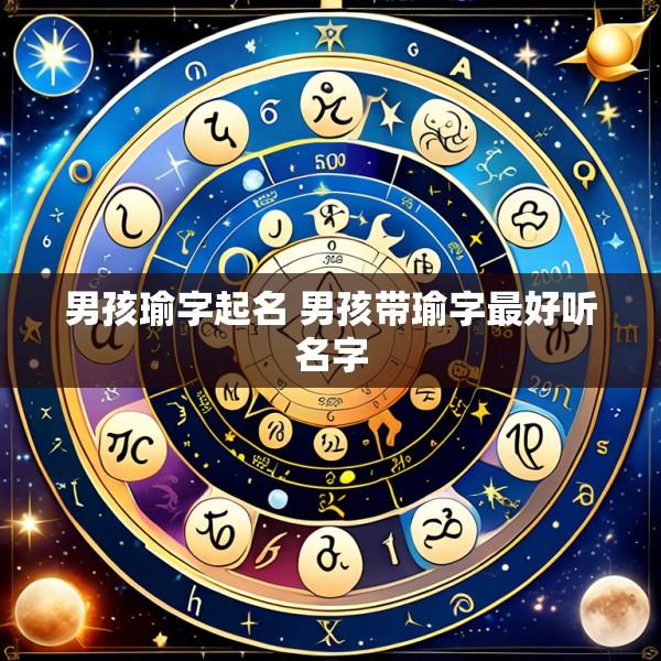男孩瑜字起名 男孩带瑜字最好听名字