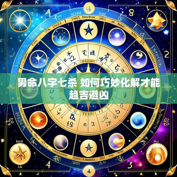 男命八字七杀 如何巧妙化解才能趋吉避凶
