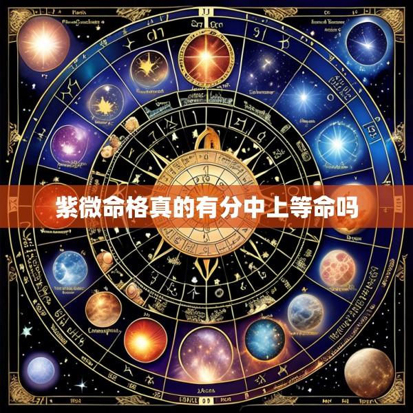 紫微命格真的有分中上等命吗