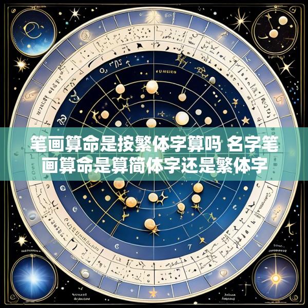 笔画算命是按繁体字算吗 名字笔画算命是算简体字还是繁体字