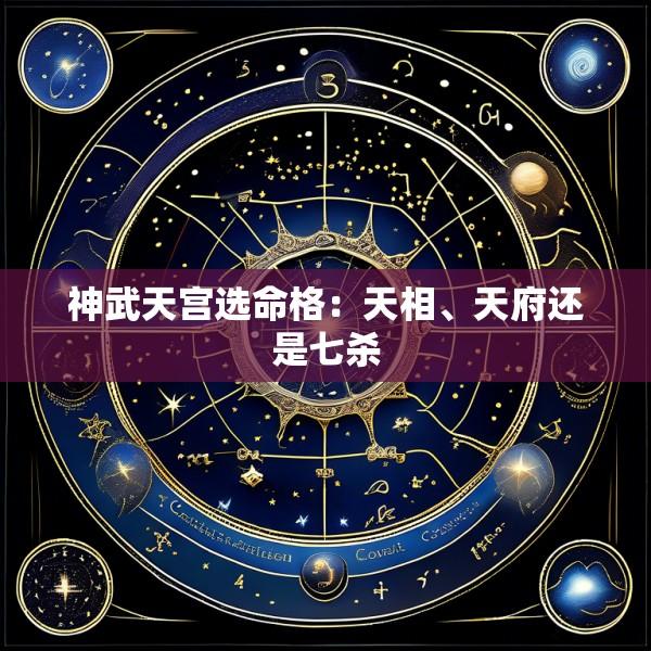 神武天宫选命格：天相、天府还是七杀
