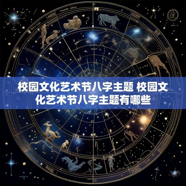 校园文化艺术节八字主题 校园文化艺术节八字主题有哪些