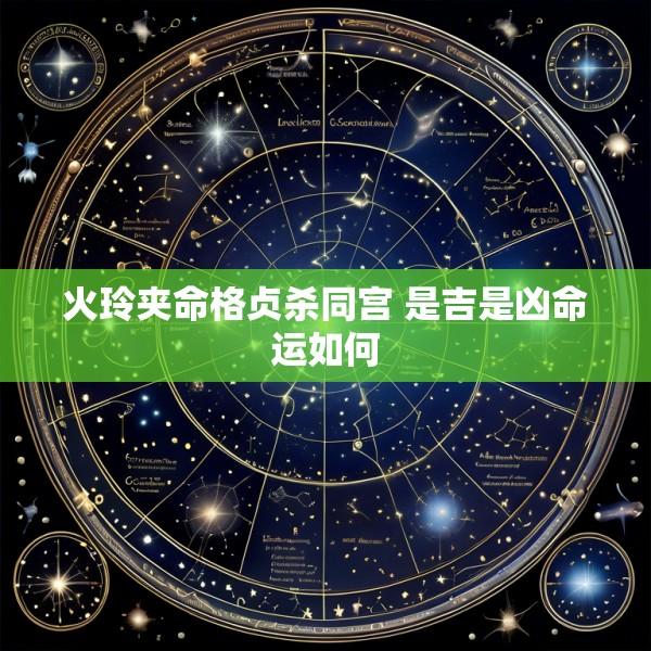 火玲夹命格贞杀同宫 是吉是凶命运如何