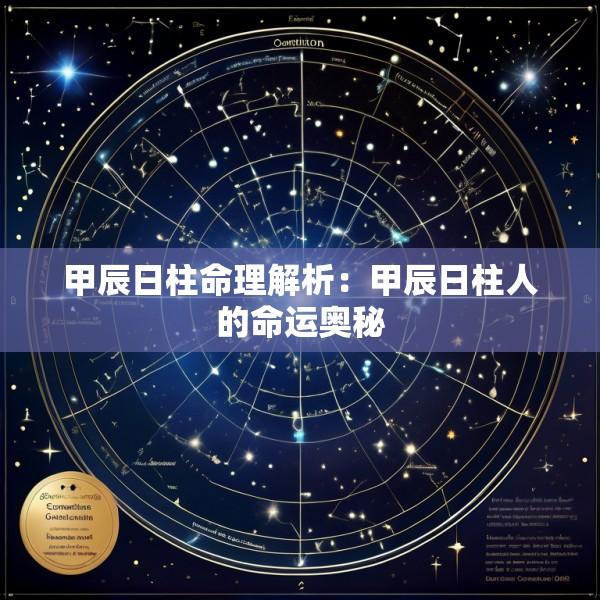 甲辰日柱命理解析：甲辰日柱人的命运奥秘