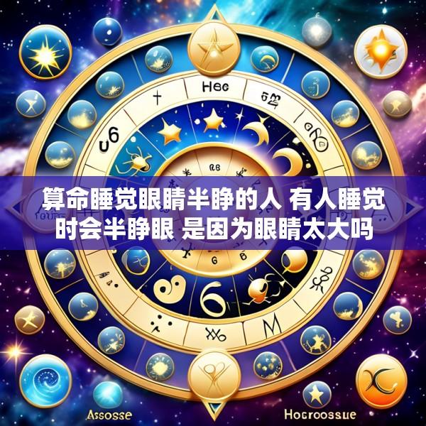 算命睡觉眼睛半睁的人 有人睡觉时会半睁眼 是因为眼睛太大吗