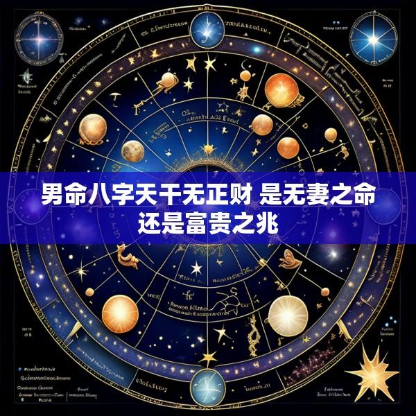 男命八字天干无正财 是无妻之命还是富贵之兆