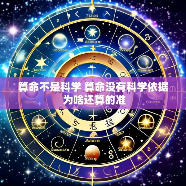 算命不是科学 算命没有科学依据 为啥还算的准