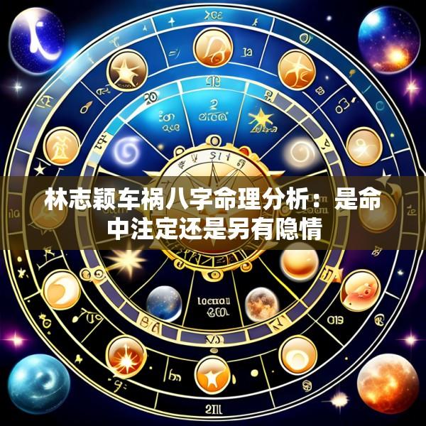 林志颖车祸八字命理分析：是命中注定还是另有隐情