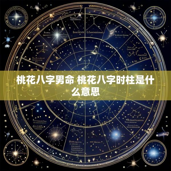 桃花八字男命 桃花八字时柱是什么意思
