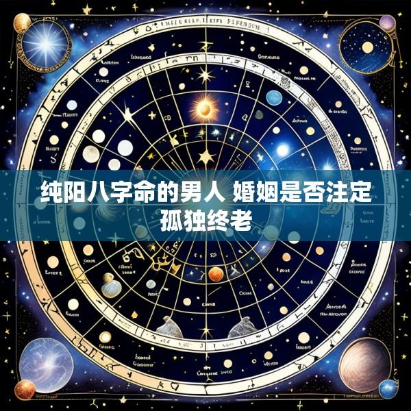 纯阳八字命的男人 婚姻是否注定孤独终老