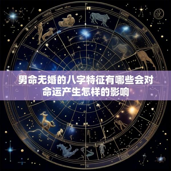 男命无婚的八字特征有哪些会对命运产生怎样的影响