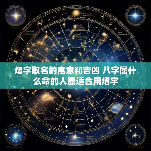 熠字取名的寓意和吉凶 八字属什么命的人最适合用熠字