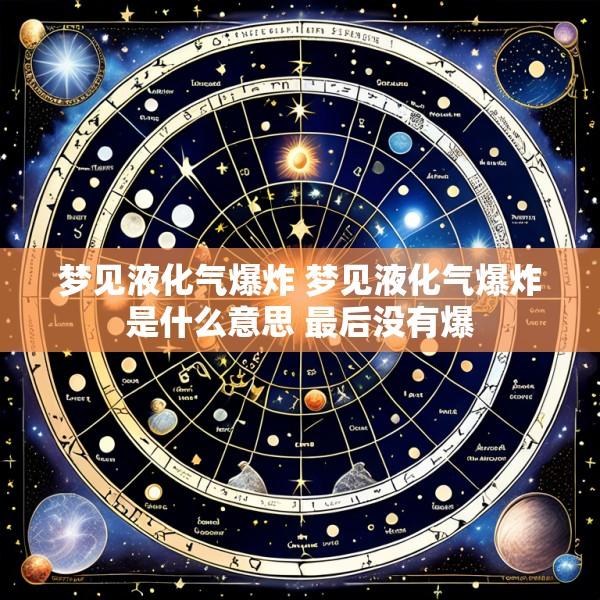 梦见液化气爆炸 梦见液化气爆炸是什么意思 最后没有爆