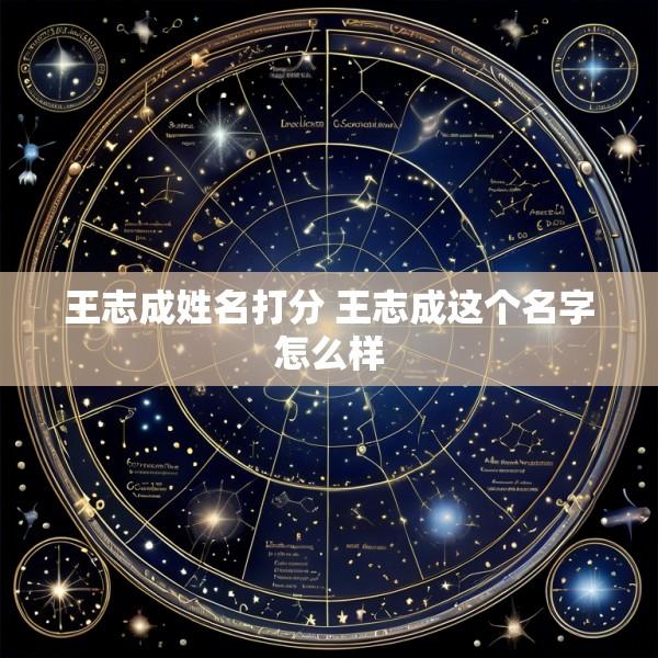 王志成姓名打分 王志成这个名字怎么样