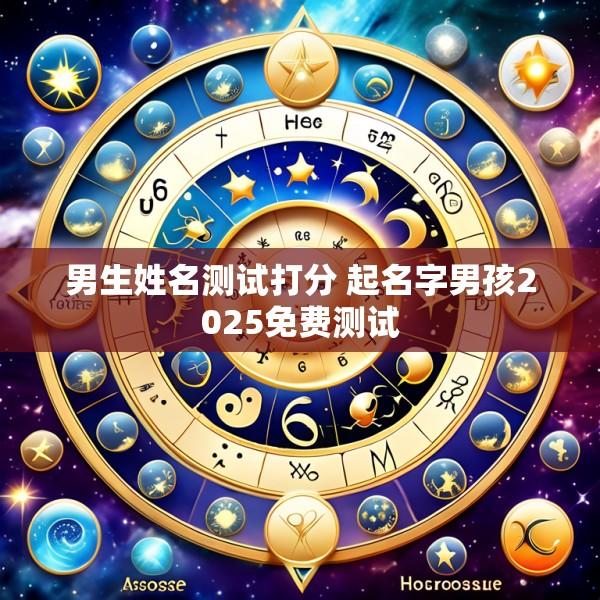 男生姓名测试打分 起名字男孩2025免费测试