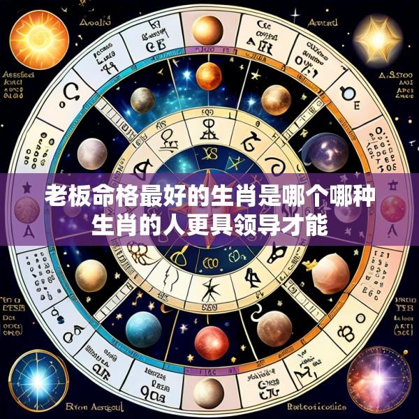 老板命格最好的生肖是哪个哪种生肖的人更具领导才能