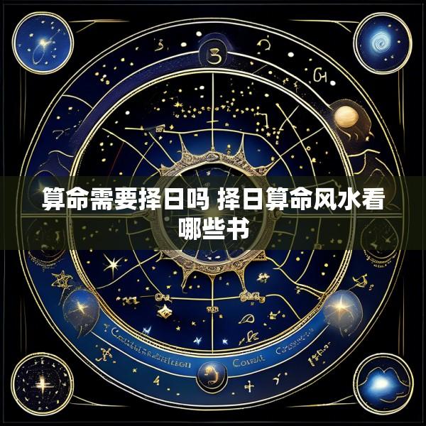 算命需要择日吗 择日算命风水看哪些书