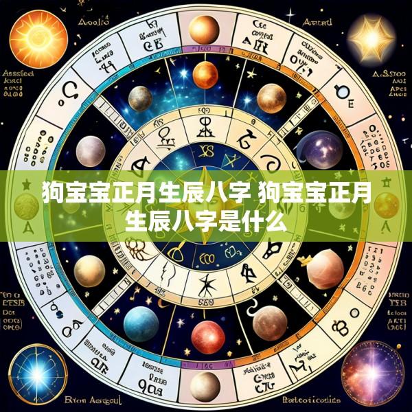 狗宝宝正月生辰八字 狗宝宝正月生辰八字是什么
