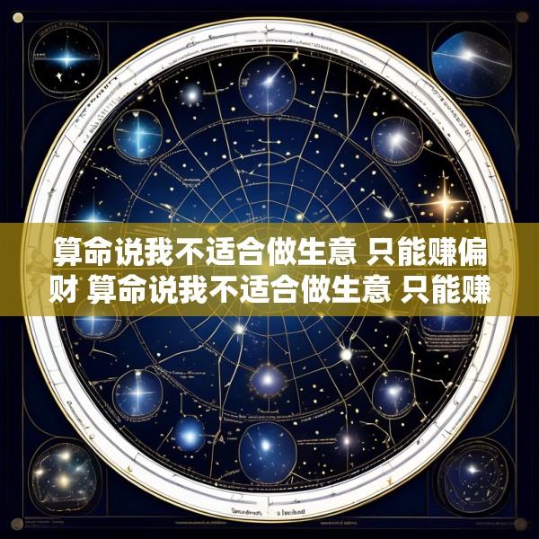 算命说我不适合做生意 只能赚偏财 算命说我不适合做生意 只能赚偏财什么意思