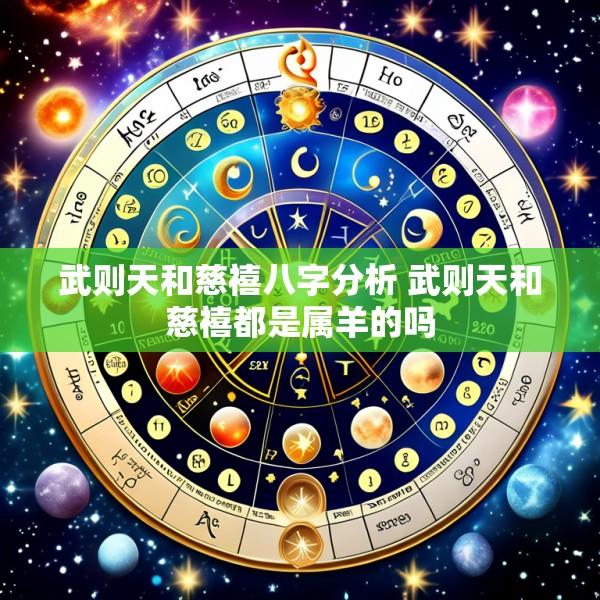 武则天和慈禧八字分析 武则天和慈禧都是属羊的吗