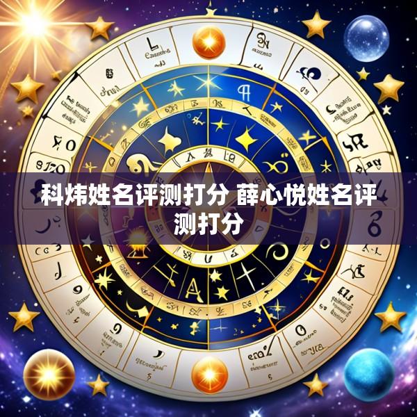 科炜姓名评测打分 薛心悦姓名评测打分