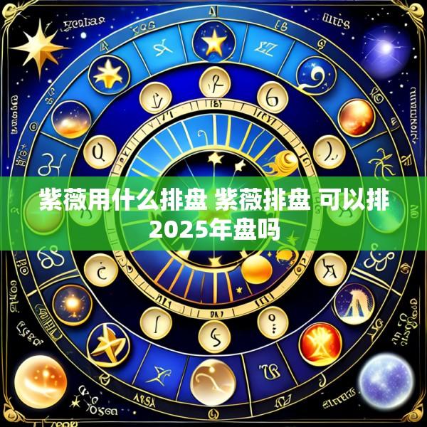 紫薇用什么排盘 紫薇排盘 可以排2025年盘吗
