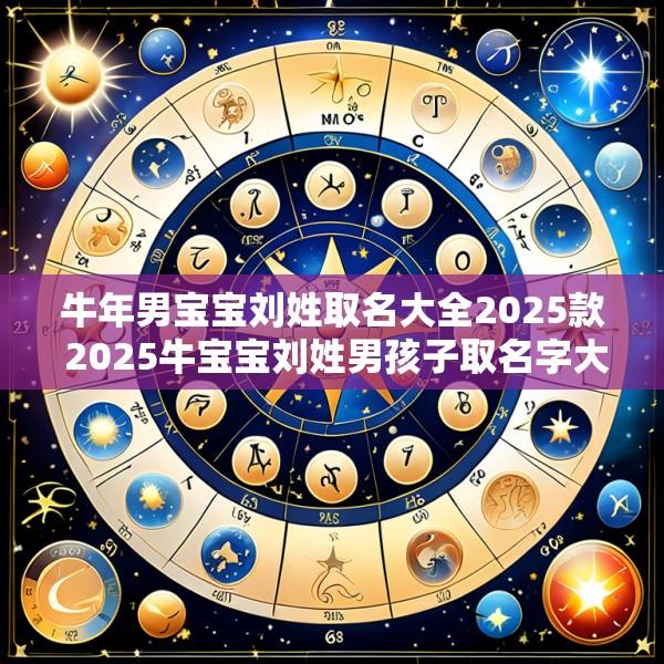 牛年男宝宝刘姓取名大全2025款 2025牛宝宝刘姓男孩子取名字大全