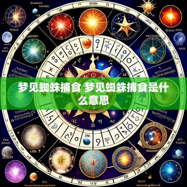 梦见蜘蛛捕食 梦见蜘蛛捕食是什么意思