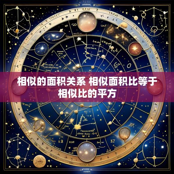 相似的面积关系 相似面积比等于相似比的平方