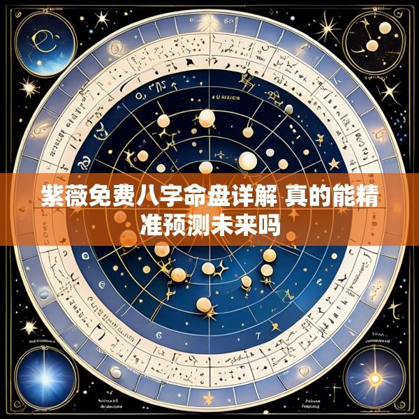 紫薇免费八字命盘详解 真的能精准预测未来吗