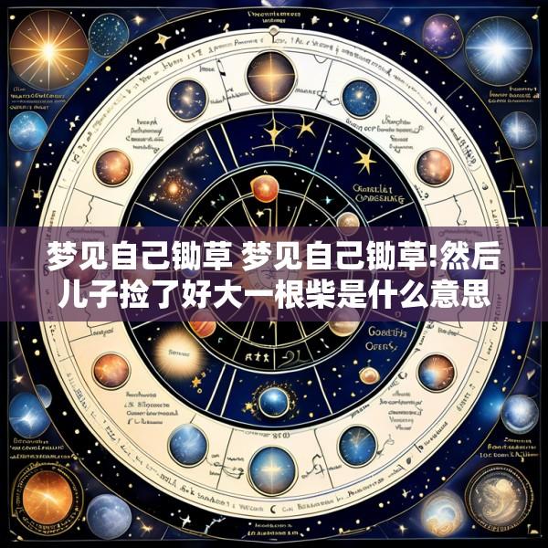 梦见自己锄草 梦见自己锄草!然后儿子捡了好大一根柴是什么意思