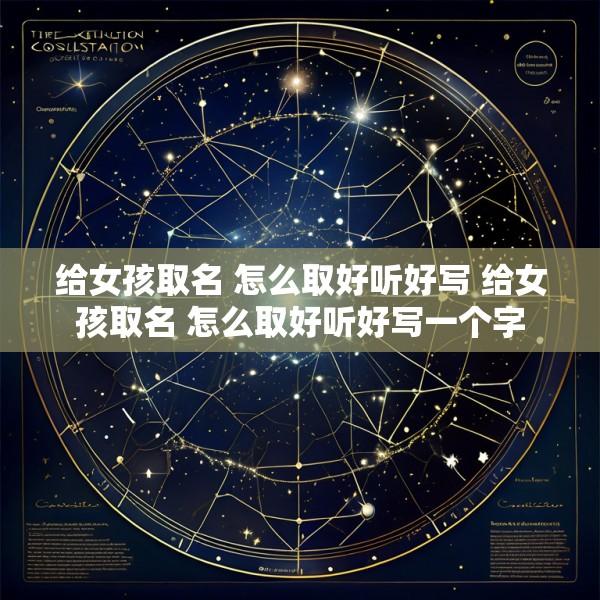 给女孩取名 怎么取好听好写 给女孩取名 怎么取好听好写一个字