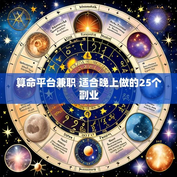 算命平台兼职 适合晚上做的25个副业