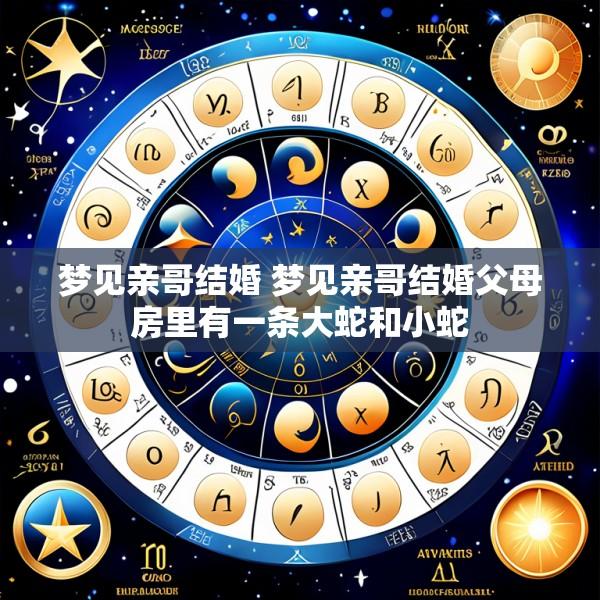 梦见亲哥结婚 梦见亲哥结婚父母房里有一条大蛇和小蛇