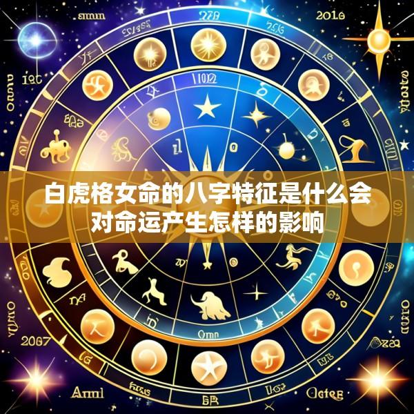 白虎格女命的八字特征是什么会对命运产生怎样的影响