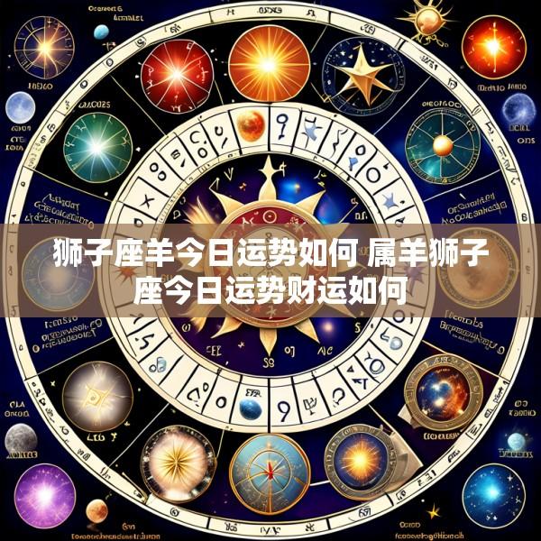 狮子座羊今日运势如何 属羊狮子座今日运势财运如何