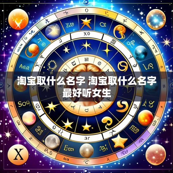 淘宝取什么名字 淘宝取什么名字最好听女生