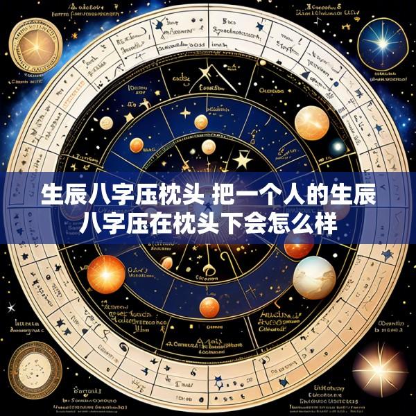 生辰八字压枕头 把一个人的生辰八字压在枕头下会怎么样