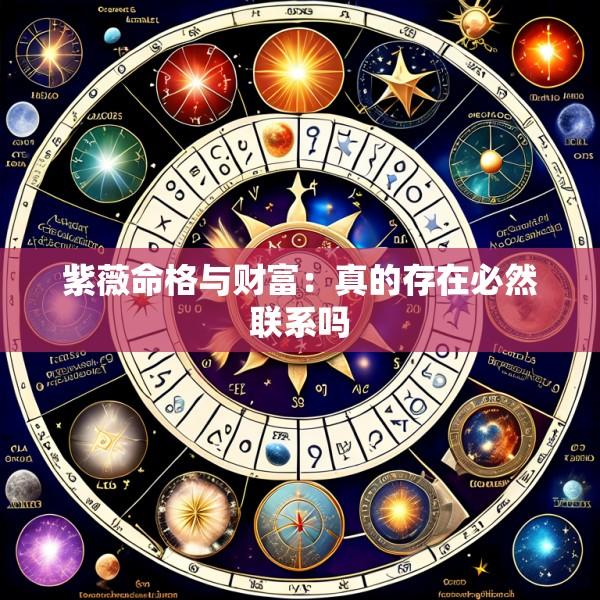 紫薇命格与财富：真的存在必然联系吗