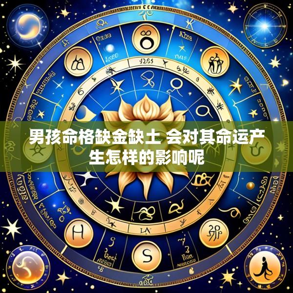男孩命格缺金缺土 会对其命运产生怎样的影响呢
