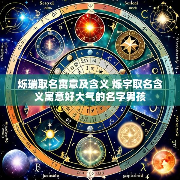 烁瑞取名寓意及含义 烁字取名含义寓意好大气的名字男孩