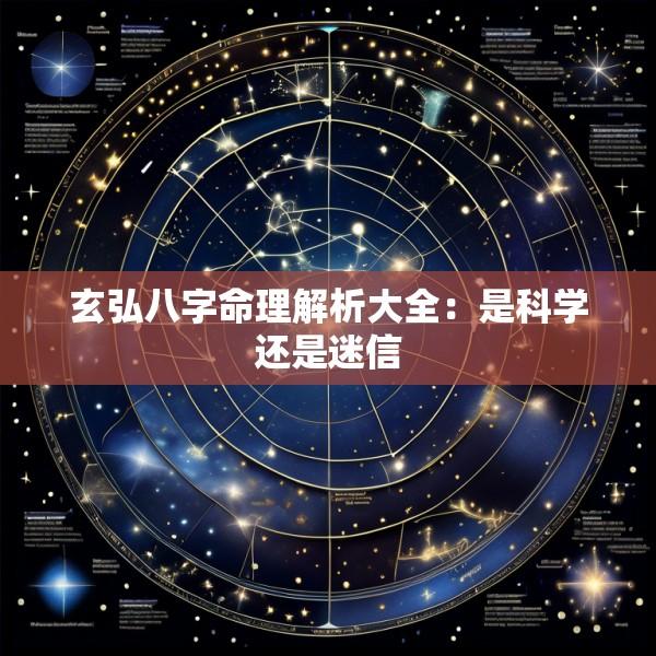 玄弘八字命理解析大全：是科学还是迷信