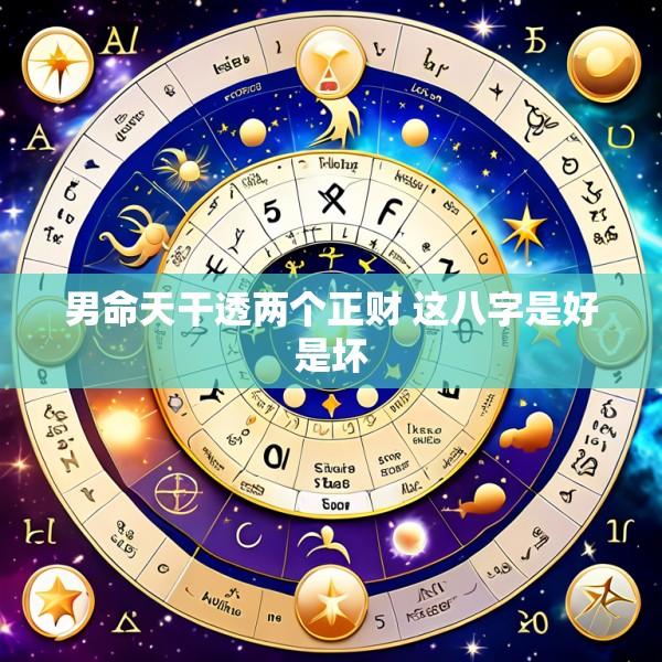 男命天干透两个正财 这八字是好是坏