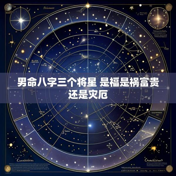 男命八字三个将星 是福是祸富贵还是灾厄