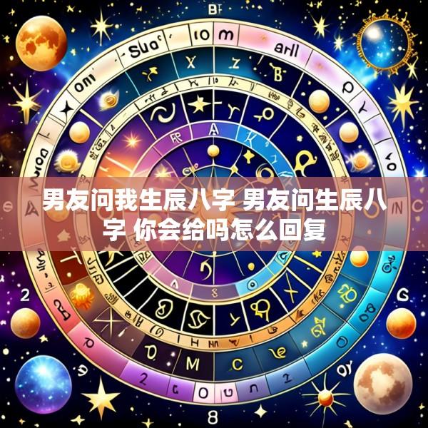 男友问我生辰八字 男友问生辰八字 你会给吗怎么回复