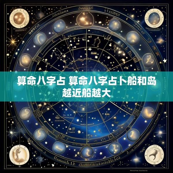 算命八字占 算命八字占卜船和岛越近船越大