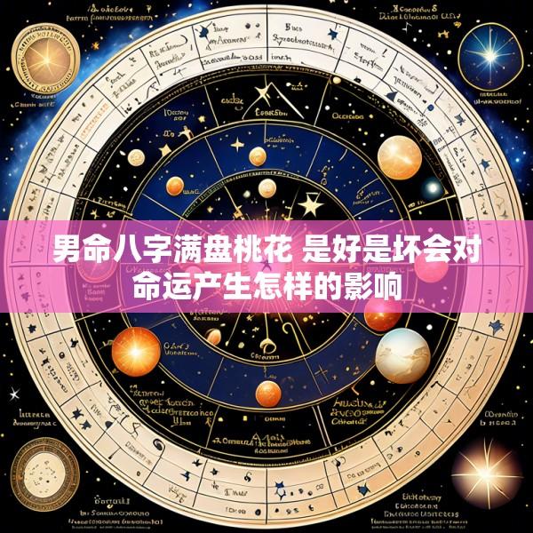 男命八字满盘桃花 是好是坏会对命运产生怎样的影响