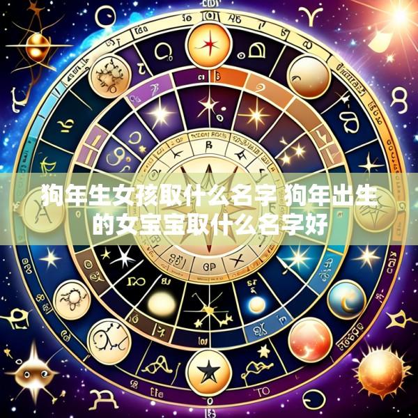 狗年生女孩取什么名字 狗年出生的女宝宝取什么名字好
