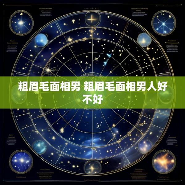 粗眉毛面相男 粗眉毛面相男人好不好